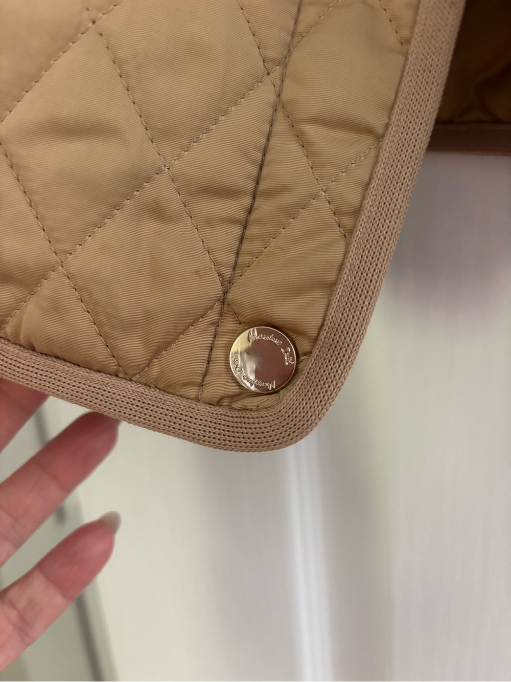 Massimo Dutti Quilted Puffer Jacket in Tan - Picture 7 of 10